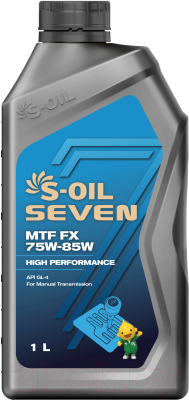 Трансмиссионное масло S-Oil Seven MTF FX GL-4 75W-85W / E107740 (1л)