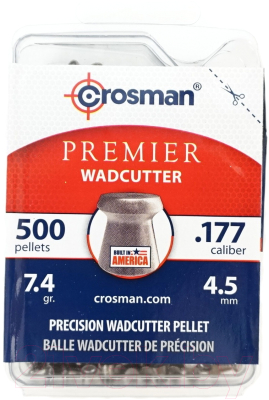 Пульки для пневматики Crosman Wadcutter 4.5мм (500шт)