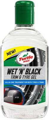 Полироль для шин Turtle Wax Для пластика Wet N Black Trim / 53165 (300мл)