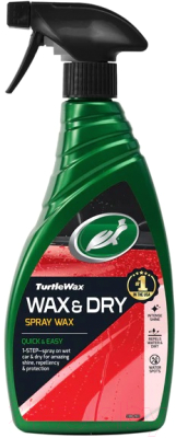 Полироль для кузова Turtle Wax Влажный Wax&Dry Spray Wax / 52795 (500мл)