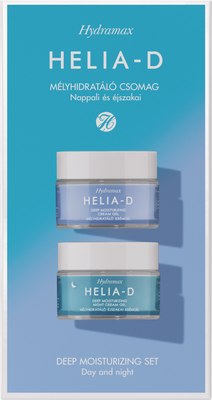 Набор косметики для лица Helia-D Hydramax Глубоко увлажняющий Крем-гель+Крем-гель Ночной (50мл+50мл) - 