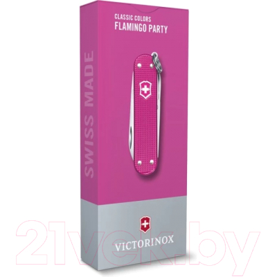 Нож складной Victorinox Classic SD Alox Colors Flamingo Party / 0.6221.251G