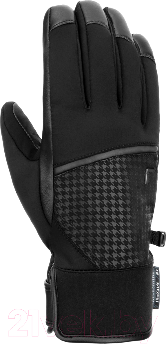 Перчатки лыжные Reusch Mara R-Tex Xt / 6231209-7697 (р-р 8, Black/Pied De Poule)