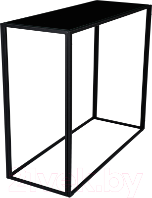 Консольный столик РасГар Грация Лайт (черный/черное стекло)