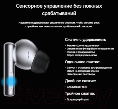 Беспроводные наушники Honor Choice Earbuds X5 Pro / BTV-ME10 (белый)