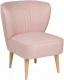 Кресло мягкое Mio Tesoro Унельма (Malmo 61 Pink) - 