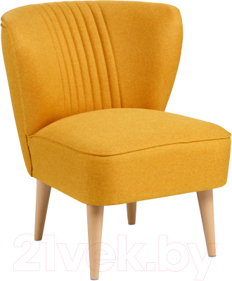 Кресло мягкое Mio Tesoro Унельма (Twist 10 Yellow-Orange)