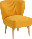 Кресло мягкое Mio Tesoro Унельма (Twist 10 Yellow-Orange) - 