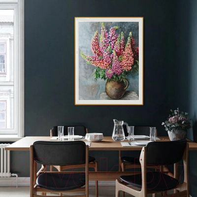 Картина по номерам Kolibriki Цветы в глиняном кувшине худ. Букреева И. 40x50 VA-3151