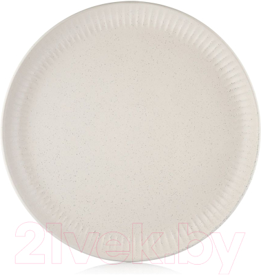 Тарелка столовая обеденная Walmer Ripple / W37000971 (кремовый)