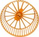 Колесо беговое для клетки Homepet 83322 (9см, бежевый) - 