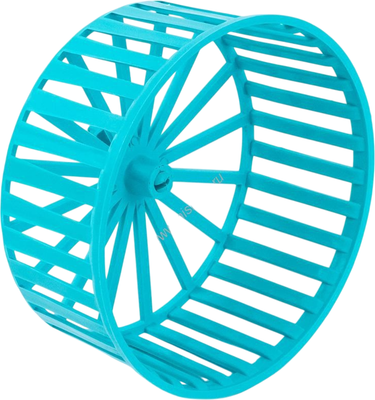 Колесо беговое для клетки Homepet 83335 (14см, бирюзовый) - 