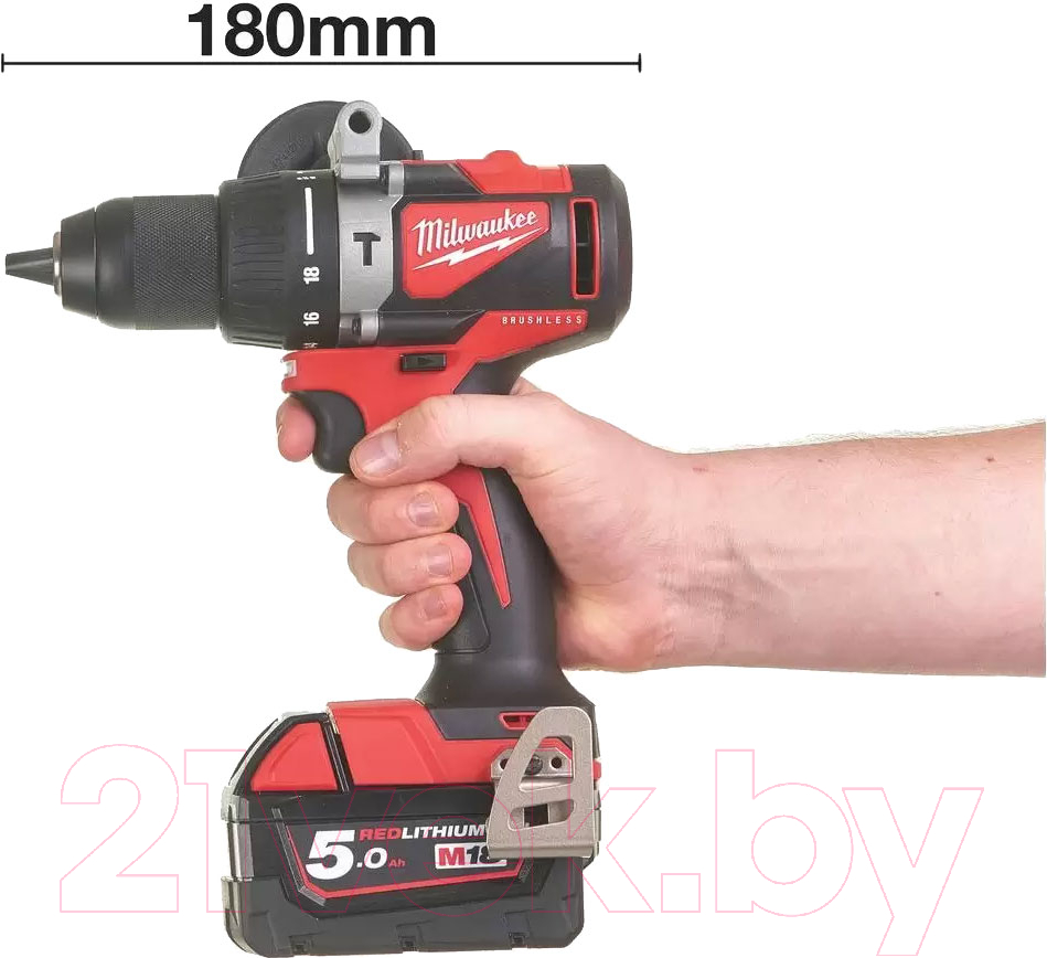 Аккумуляторная дрель-шуруповерт Milwaukee M18 BLPD2-502X / 4933464517