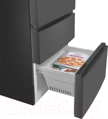 Холодильник с морозильником Maunfeld MFF180NFSBE01