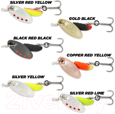 Блесна Savage Gear Grub Spinners Silver/Red/Yellow / 82454