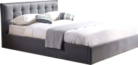 Полуторная кровать Halmar Padva 120x200 (серый) - 