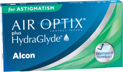 Контактная линза Air Optix For Astigmatism Hydraglyde Sph-6.00 cyl-1.75 ax180 R8.7