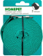 Поводок Homepet Стропа с карабином 25мм / 79849 (5м, серый/зеленый) - 