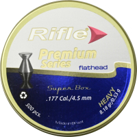 Пульки для пневматики Rifle Premium Series Flathead Heavy 4.5мм 0.53г (500шт) - 