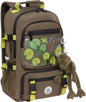 Школьный рюкзак Grizzly RG-465-1 (хаки)