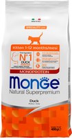 Сухой корм для кошек Monge Speciality Line Monoprotein с уткой (400г) - 