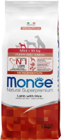 Сухой корм для собак Monge Speciality Line Monoprotein с ягненком и рисом (7.5кг) - 