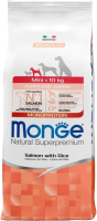 Сухой корм для собак Monge Speciality Line Monoprotein с лососем и рисом (12кг) - 