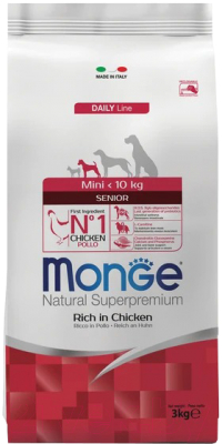Сухой корм для собак Monge Daily Line Mini с курицей (3кг)