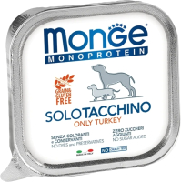 Влажный корм для собак Monge Monoprotein с индейкой и ламистер (150г) - 