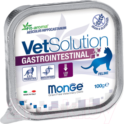 Влажный корм для кошек Monge Vet Solution Gastrointestinal (100г)