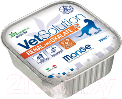 Влажный корм для кошек Monge Vet Solution Renal and Oxalate (100г)