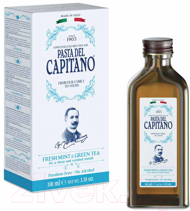 Ополаскиватель для полости рта Pasta del Capitano Concentrated Mouthwash Green Tea