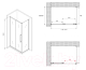 Миниатюра изображения товара Душевой уголок Abber Schwarzer Diamant AG30120BH-S85B