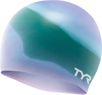 Шапочка для плавания TYR Multi Silicone Cap / LCSM-528 (зеленый/фиолетовый) - 