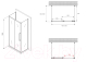 Миниатюра изображения товара Душевой уголок Abber Schwarzer Diamant AG30120BMH-S100BM-S100BM