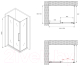 Миниатюра изображения товара Душевой уголок Abber Schwarzer Diamant AG30120BMH-S70BM