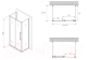 Миниатюра изображения товара Душевой уголок Abber Schwarzer Diamant AG30120BMH-S70BM-S70BM