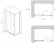 Миниатюра изображения товара Душевой уголок Abber Schwarzer Diamant AG30130BMH-S100BM