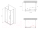 Миниатюра изображения товара Душевой уголок Abber Schwarzer Diamant AG30130BMH-S70BM-S70BM
