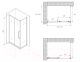 Миниатюра изображения товара Душевой уголок Abber Schwarzer Diamant AG30130H-S100