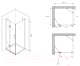 Миниатюра изображения товара Душевой уголок Abber Zart AG08110-S91