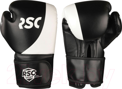 Боксерские перчатки Indigo Power Pu Flex SB-01-135 (р.12, черный/белый)