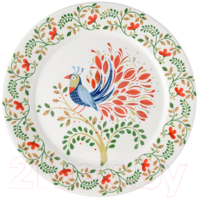 Тарелка столовая обеденная Liberty Jones Birds Of Paradise. Fantail Bird / LJ0000161