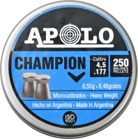 Пульки для пневматики Apolo Champion 4.5мм 0.55г (250шт) - 
