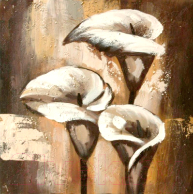 Картина Tennonart Три каллы 40x60 / TNF0054
