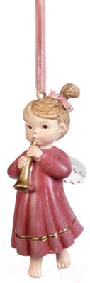 Елочная игрушка Goodwill Xmas 2023 Ангелочек с трубой / D 44078-1