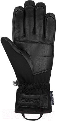 Перчатки лыжные Reusch Beatrix R-TEX XT / 6331277-7053 (р-р 8, Black/Black Leopard)