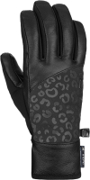 Перчатки лыжные Reusch Beatrix R-TEX XT / 6331277-7053 (р-р 6.5, Black/Black Leopard) -