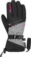 Перчатки лыжные Reusch Demi R-TEX XT / 6331227-7697 (р-р 7, Black/Pied De Poule) -