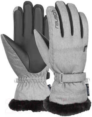 Перчатки лыжные Reusch Luna R-Tex Xt / 6231244-6674 (р-р 6, Grey Melange/Black)